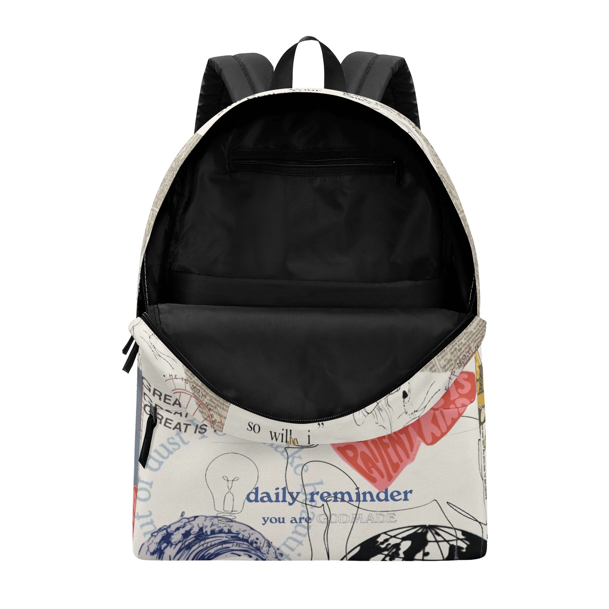 Not Lost But Found Backpack, Christian Inspirational Bag, Faith-Based Bible Verse Backpack, Daily Reminder Backpack.PLAF27